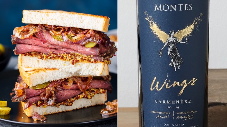 Pastrami with Montes carmenere