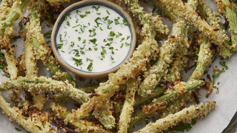 deep fried green beans