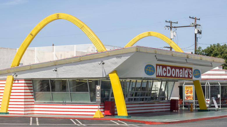retro style McDonald's in Downey, CA