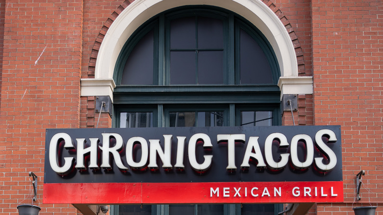 Chronic Tacos signage and storefront