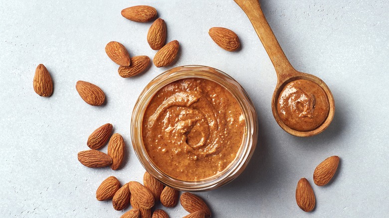 Almond butter in a bowl