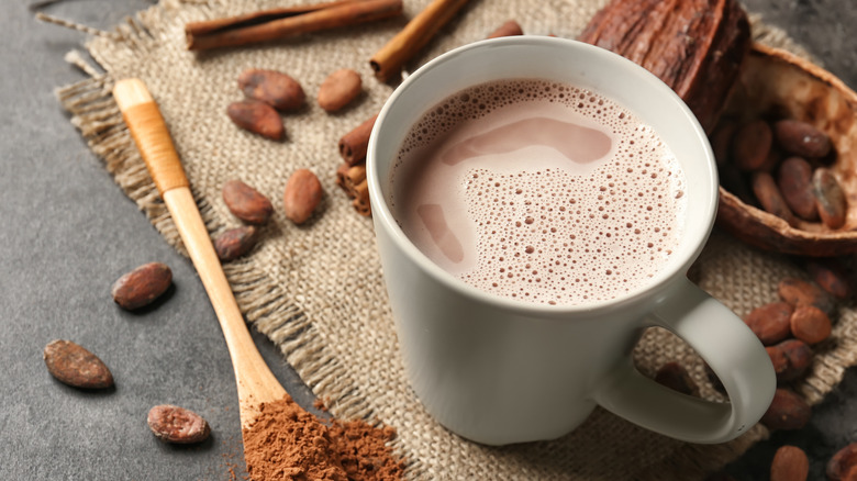 Mug of hot chocolate