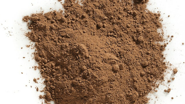 Pile of triple cocoa powder