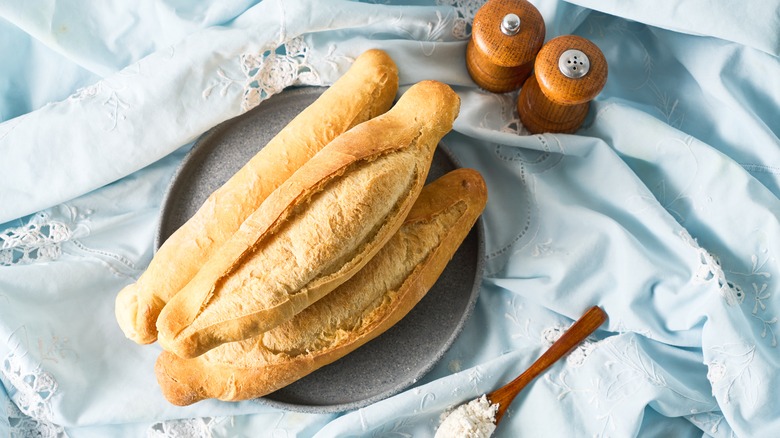 traditional Mexican bolillo bun