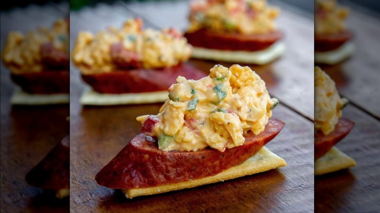 sausage with pimento cheese