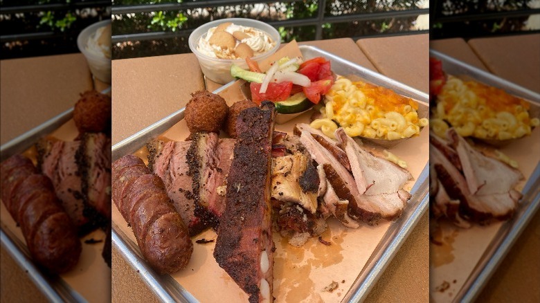 barbecue ribs and brisket