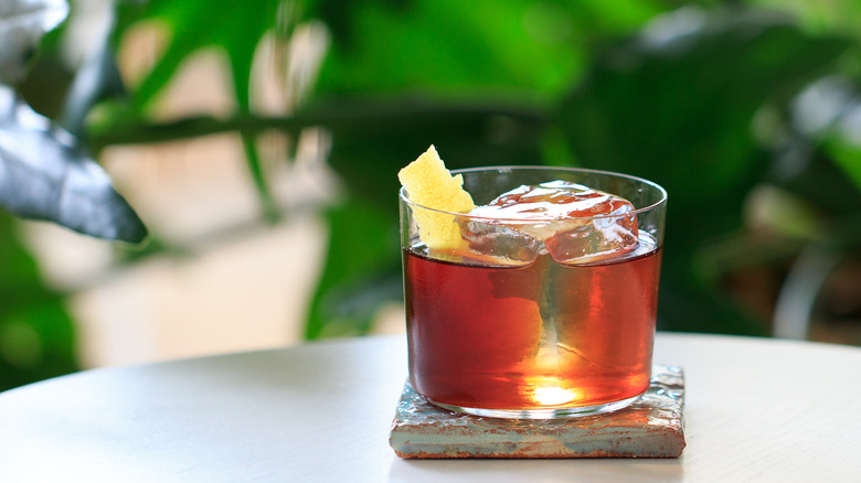 Mezcal Negroni cocktail