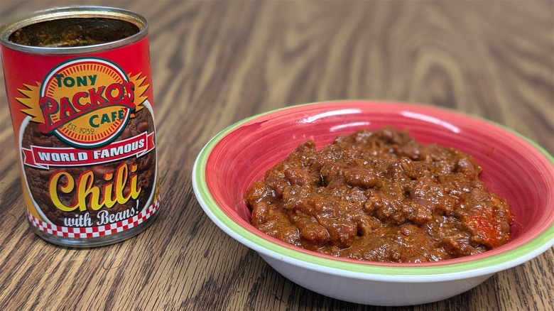 Tony Packo's chili can bowl