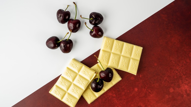 Chelan cherries and white chocolate