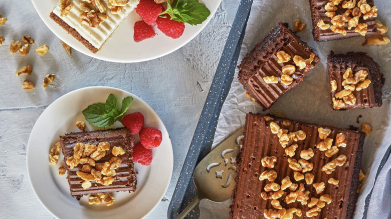 Trader Joe's Dark Chocolate Ganache Mini Sheet Cake