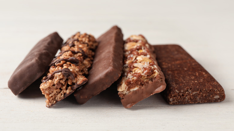 different chocolate granola bars