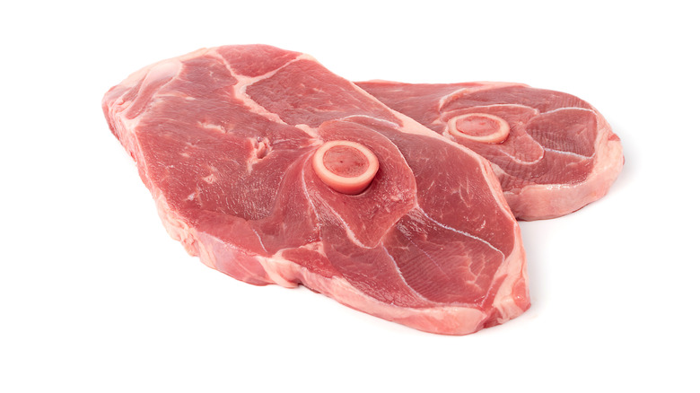 raw lamb sirloin steaks