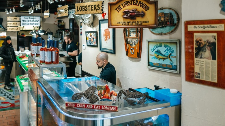 Interior of Fish Tales Gourmet Seafood Market