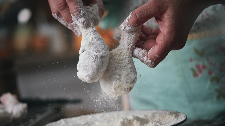 fried chicken flour breading