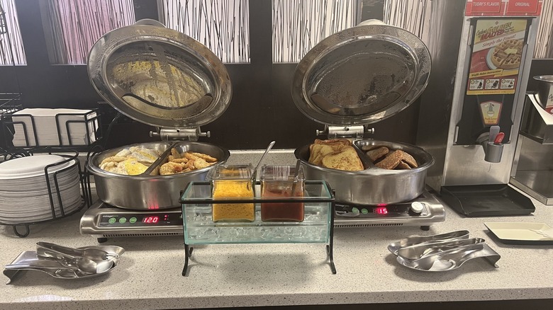 Breakfast buffet options at Best Western Plus