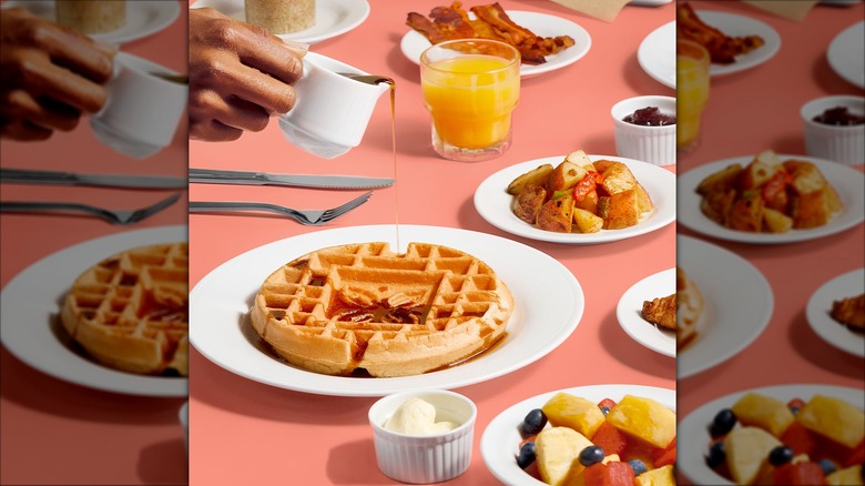 Waffles with Hilton Garden Inn Logo