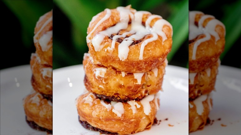 Stack of cinnamon rolls