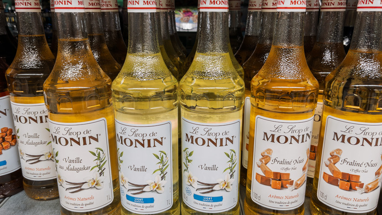 Monin coffee syrups