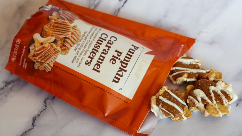 Aldi's Pumpkin Pie Caramel Clusters candy package