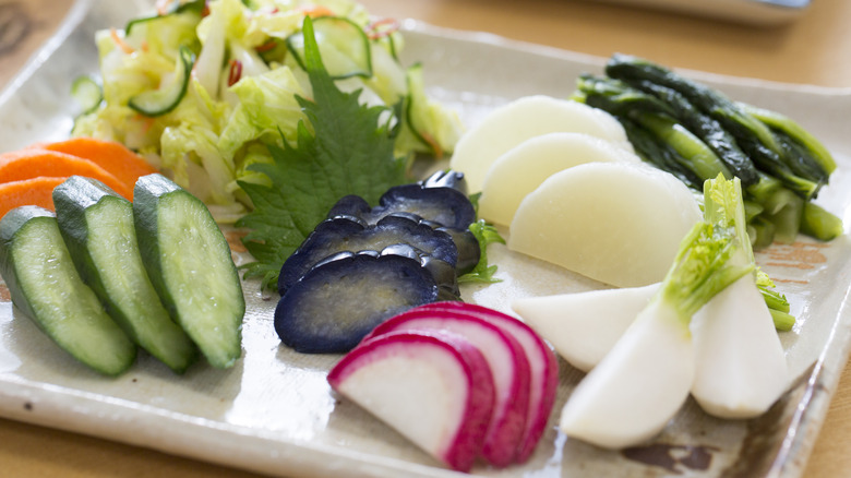 Japanese pickled vegetables