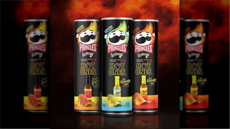 Pringles Hot Ones cans