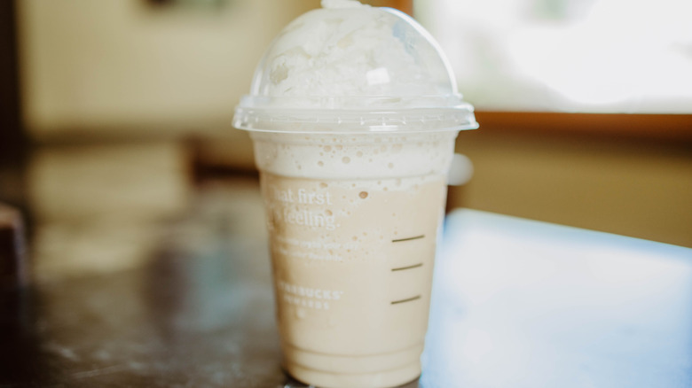 Pale tan frappuccino