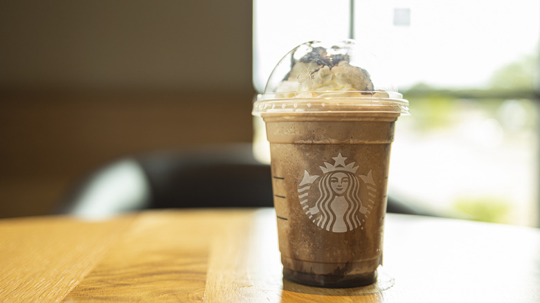 Chocolate Frappuccino with mocha drizzle