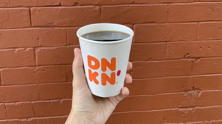 Dunkin hot brewed coffee