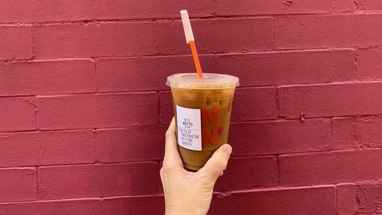 toasted almond vanilla iced coffee red brick