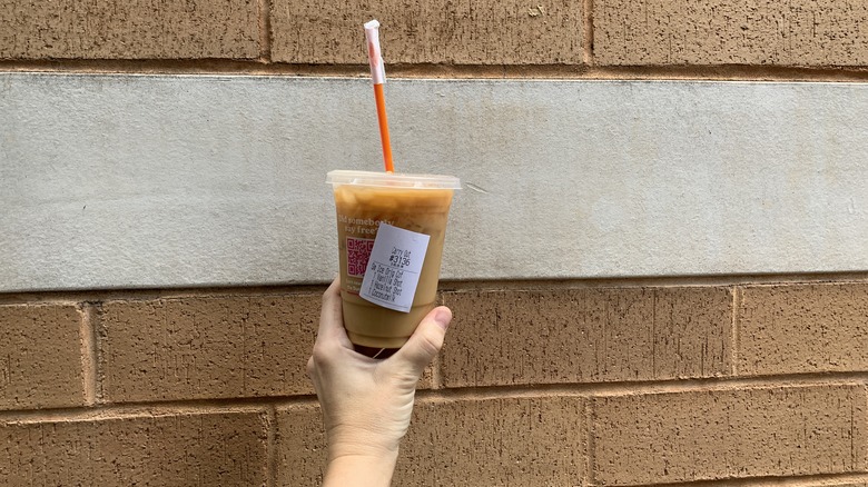 Dunkin vanilla hazelnut iced coffee  