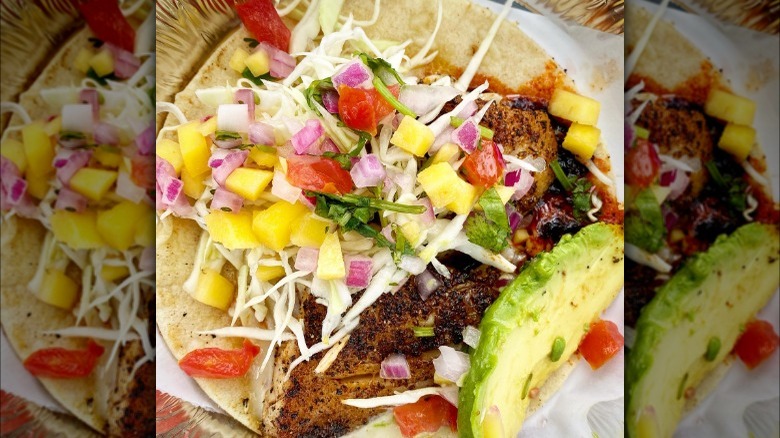 Grilled fish taco