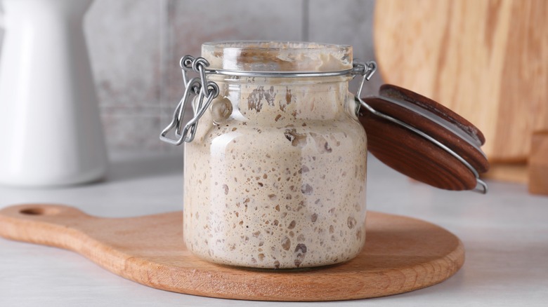 jar sourdough starter