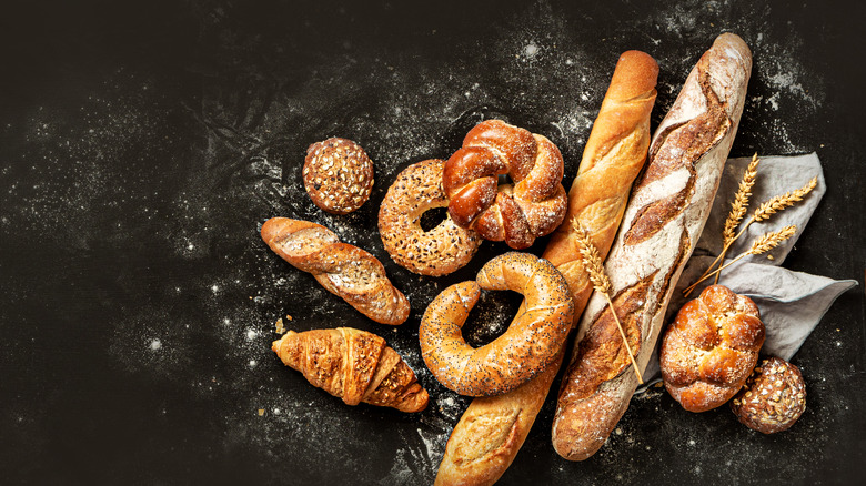 A wide variety of bread.