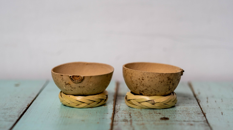 two jicara cups for mezcal