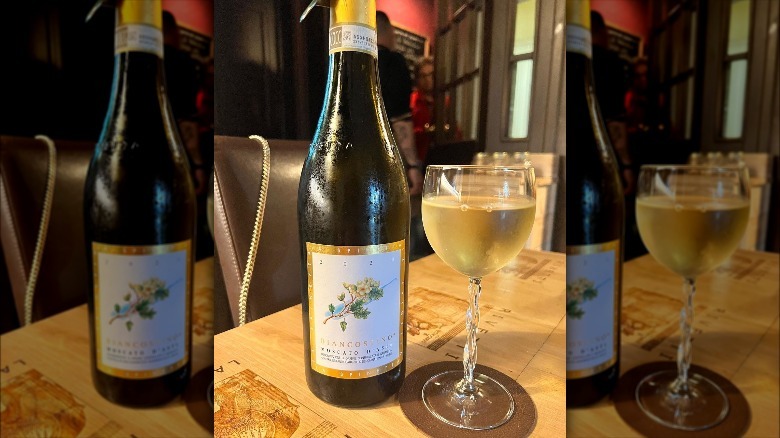 Moscato d'Asti bottle and glass