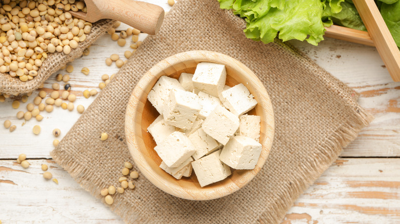 bowl of tofu