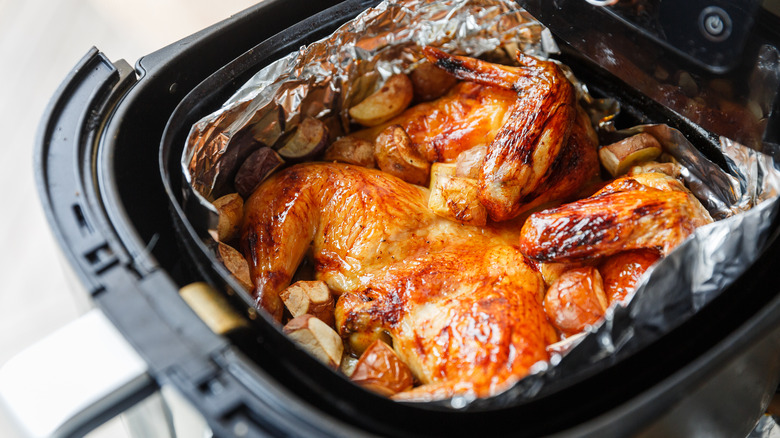 roasted chicken in air fryer