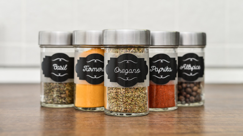 spices in jars 