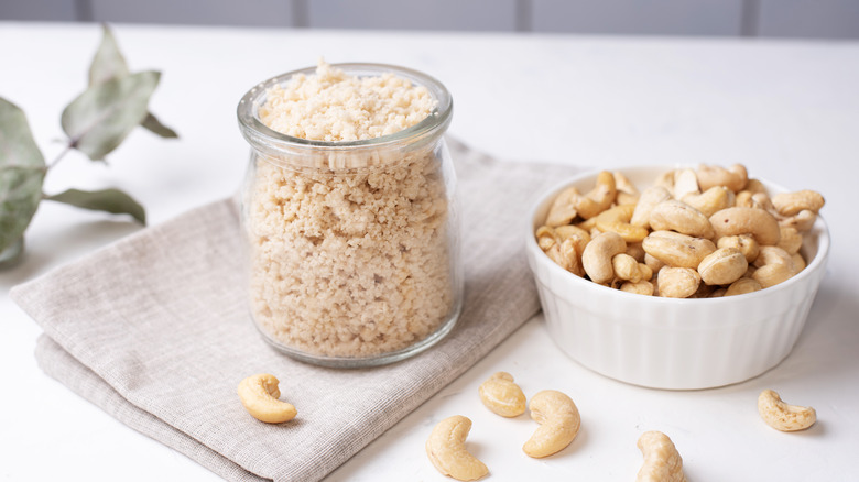 Cashews in a jar 