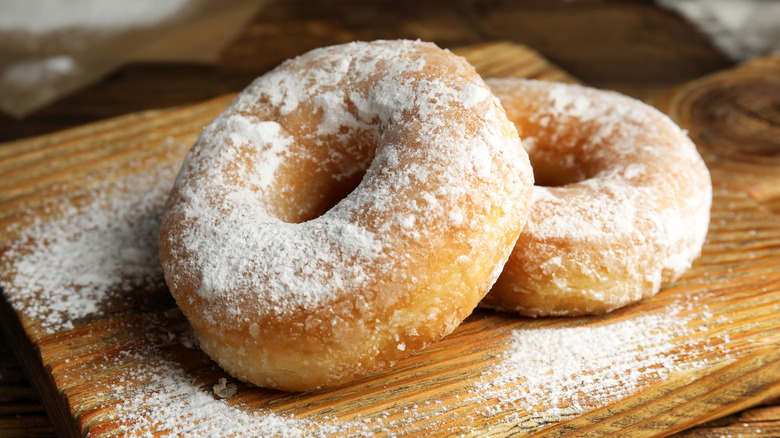 Powdered sugar donuts