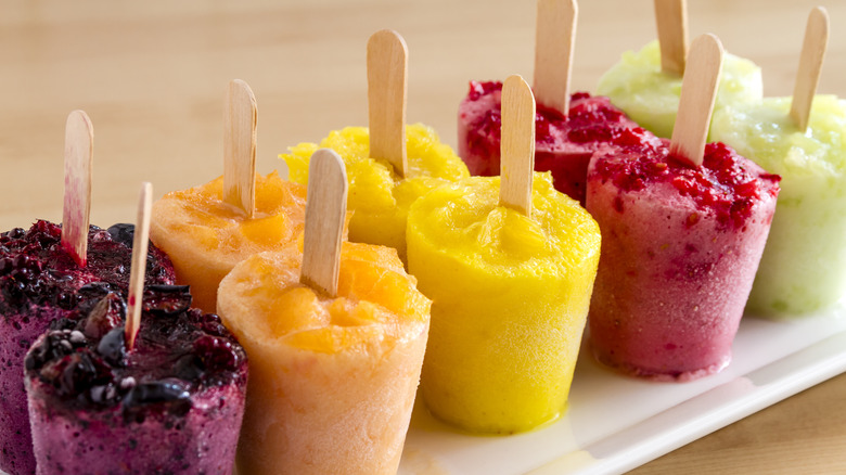 fruit puree popsicles