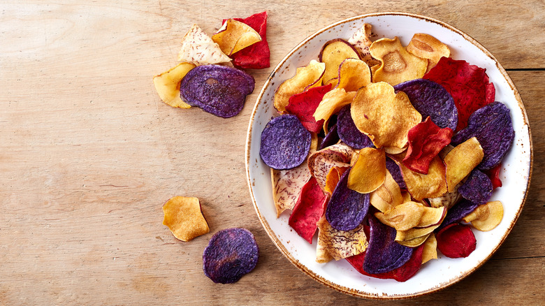 Root Vegetable Chips bowl