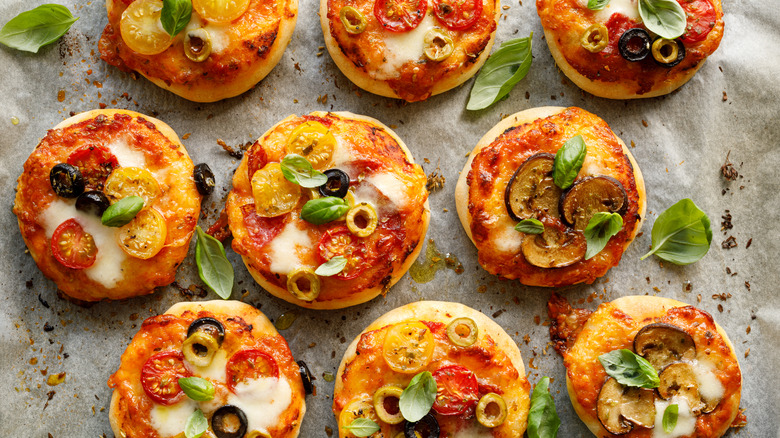 Mini pizzas passed appetizers 