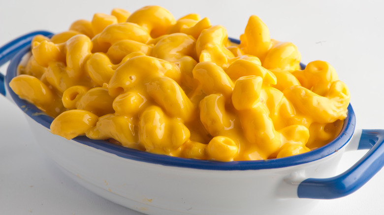 crock of mac and cheese