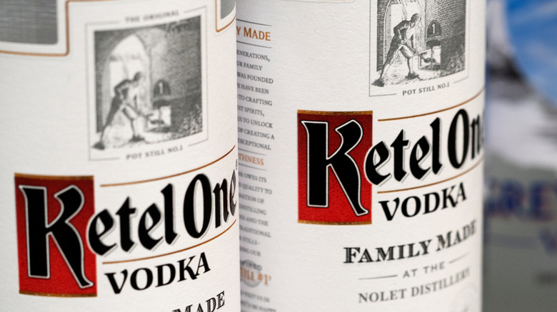 two Ketel One bottles 