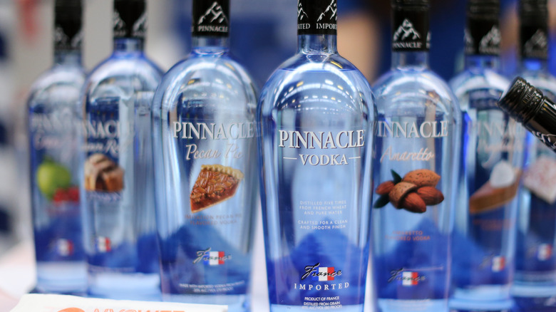 multiple Pinnacle vodka bottles 