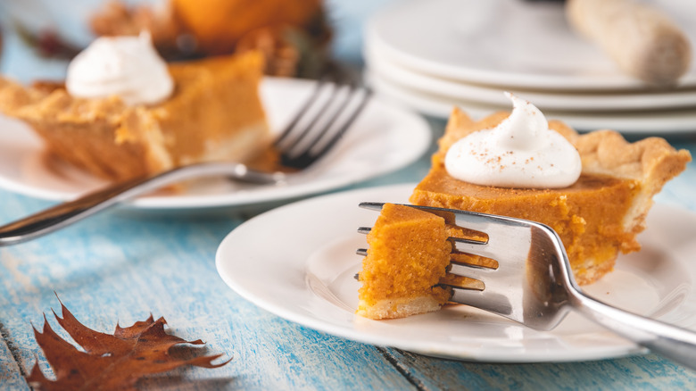 slice of sweet potato pie