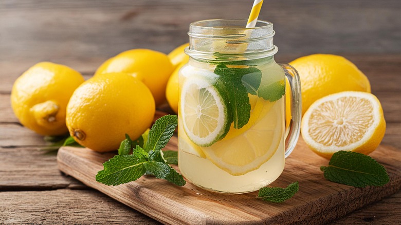 lemonade with mint