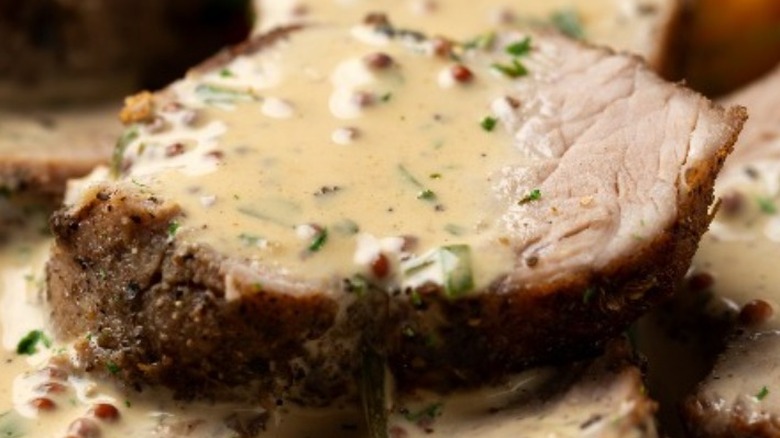 pork tenderloin in mustard sauce