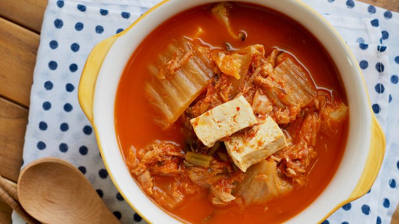 Kimchi tofu stew